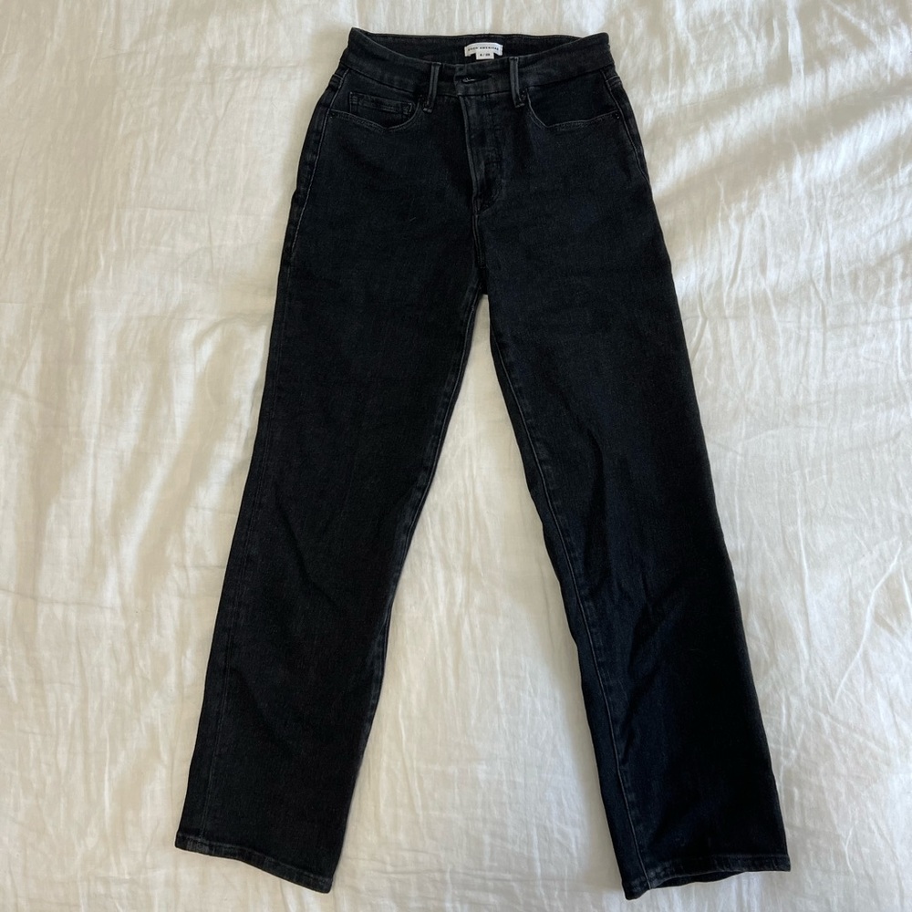 Good American dark wash denim